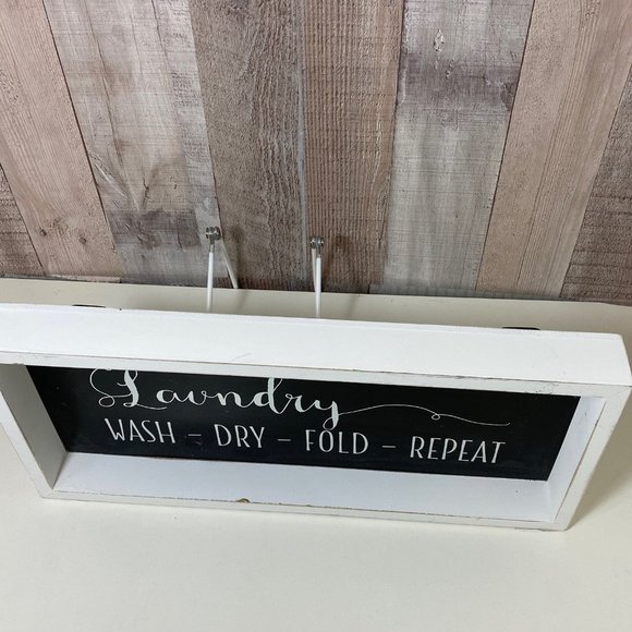 Laundry Wash, Dry, Fold, Repeat Sign - Picture 4 of 5